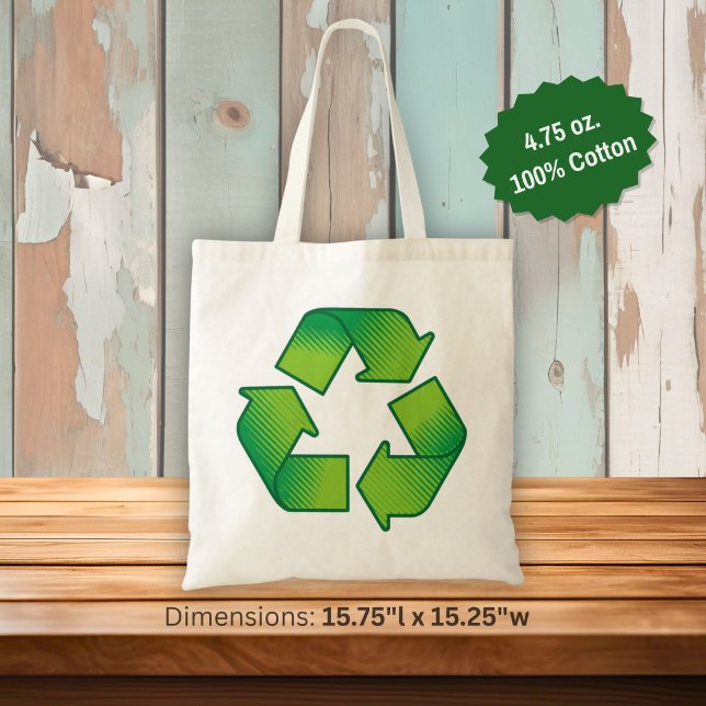 Tote Bag Symbole de recyclage (Créateur téléchargé)