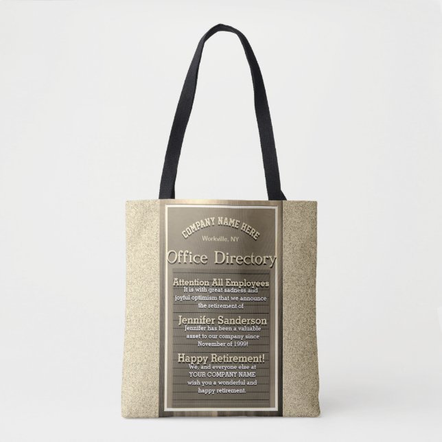 Tote Bag Symbole de retraite amusant Vintage (Devant)