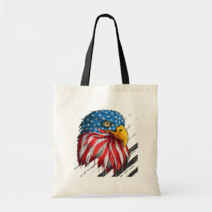 Tote Bag Symbole de séchage du drapeau américain d'aigle ch