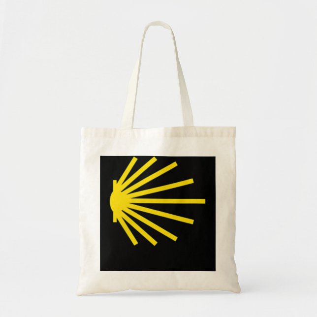 Tote Bag Symbole de sentier Camino de Santiago Scallop Shel (Devant)