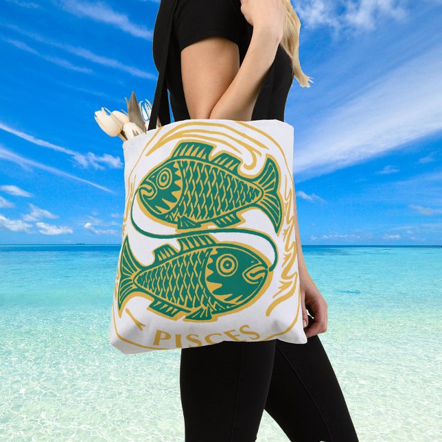 Tote Bag Symbole des Poissons du Zodiaque sur un (Créateur téléchargé)