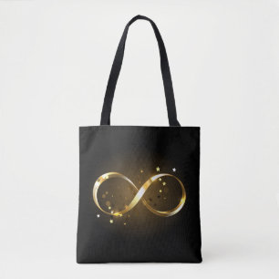Tote Bag Symbole d'infini doré