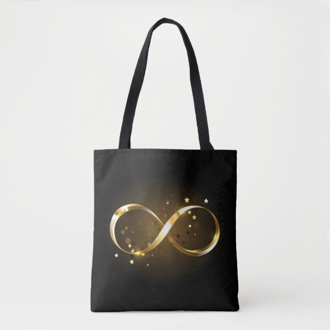 Tote Bag Symbole d'infini doré (Devant)