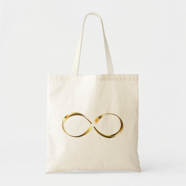 Tote Bag Symbole d'infini doré (Devant)