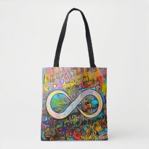 Tote Bag Symbole d'infini Sensibilisation sur l'autisme