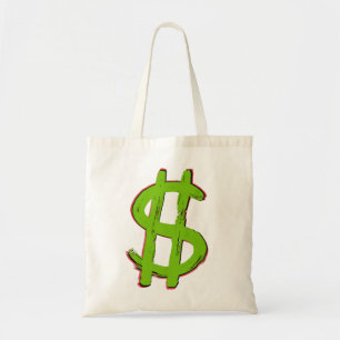 Tote Bag Symbole dollar vert
