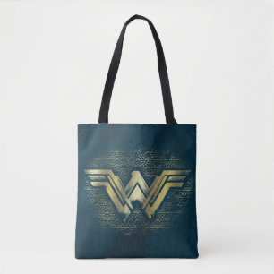 Tote Bag Symbole d'or brossé Wonder Woman