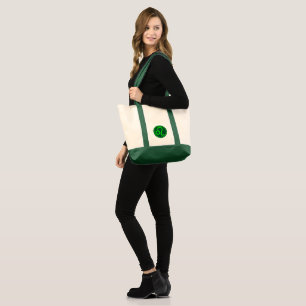 Tote Bag Symbole du zodiaque Leo sur fond vert contrasté