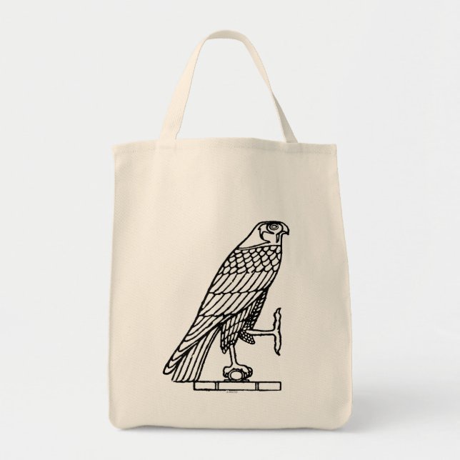 Tote Bag Symbole égyptien : Faucon (Devant)