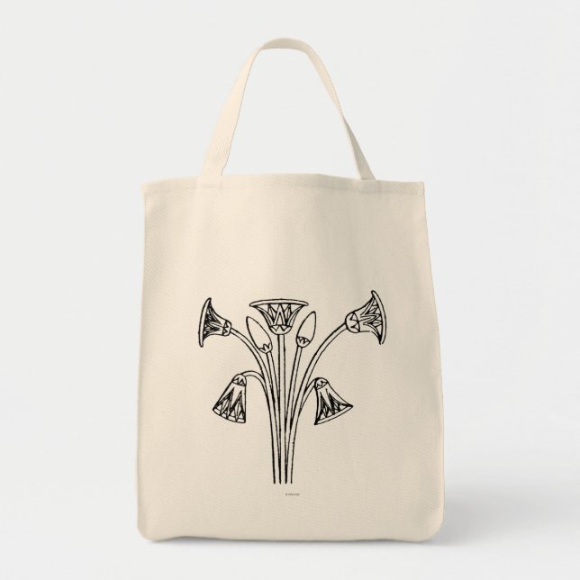 Tote Bag Symbole égyptien : Lotus (Devant)
