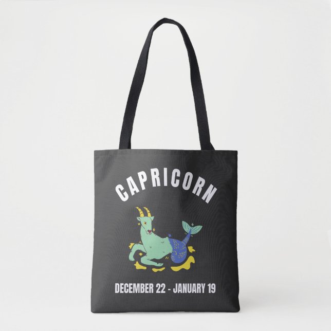 Tote Bag Symbole étoile de Capricorne (Devant)