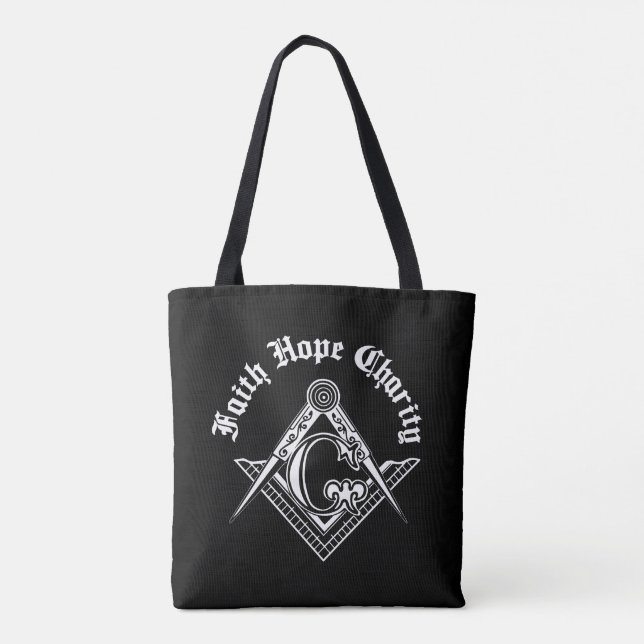 Tote Bag Symbole franc-maçonnerie (Dos)