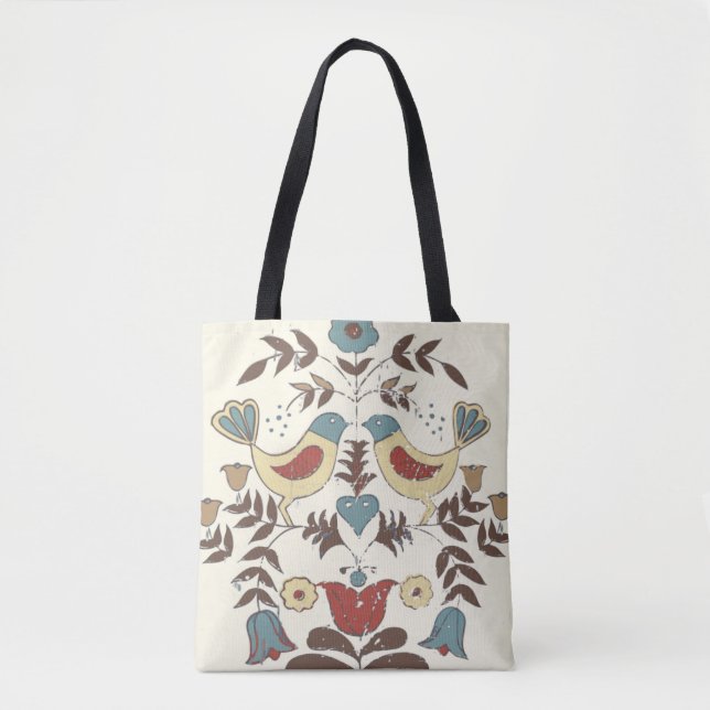 Tote Bag SYMBOLE Hex Amish néerlandais Pennsylvanie Bird Am (Devant)