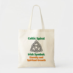 Tote Bag Symbole irlandais de la spirale celtique : éternit