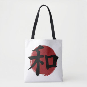 Tote Bag SYMBOLE Kanji DE LA Paix Calligraphie japonaise