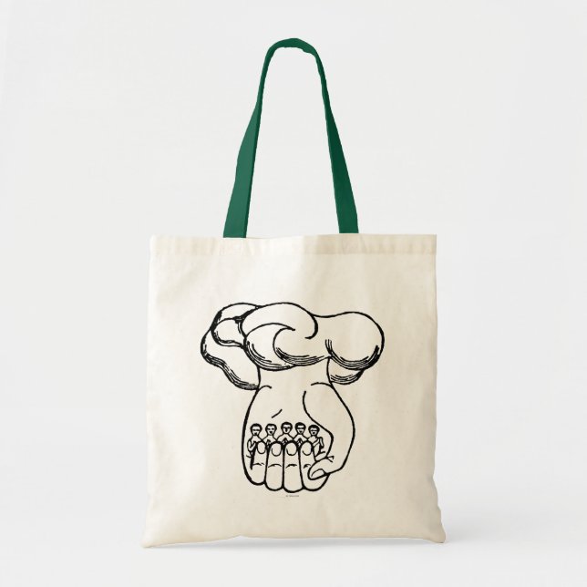 Tote Bag Symbole : Main divine (Devant)