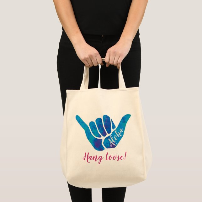 Tote Bag SYMBOLE MAINTENANT SHaka Aloha Hang Loose (Devant (produit))