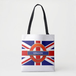Tote Bag SYMBOLE MÉTRO DE Londres Drapeau britannique