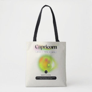 Tote Bag Symbole moderne Zodiac capricorne Citation Élément