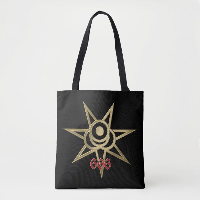Tote Bag Symbole occulte septagram (Devant)