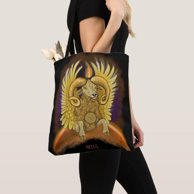 Tote Bag SYMBOLE Zodiaque Aries (De près)