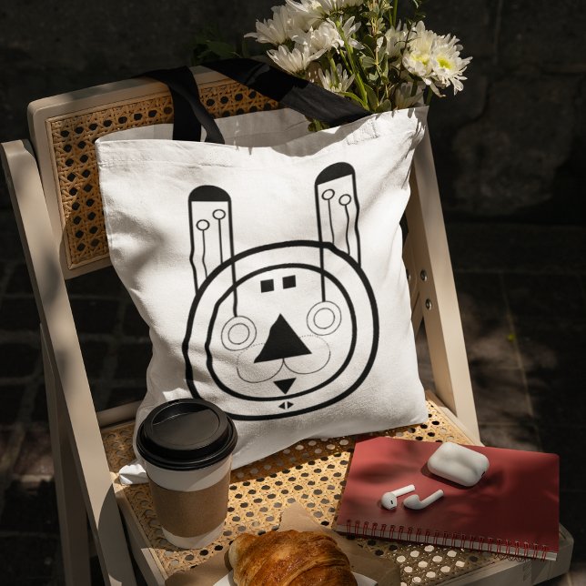 Tote Bag SYMBOLE Zodiaque Usagi (Carry bold zodiac energy with this allover Usagi Rabbit totebag.)