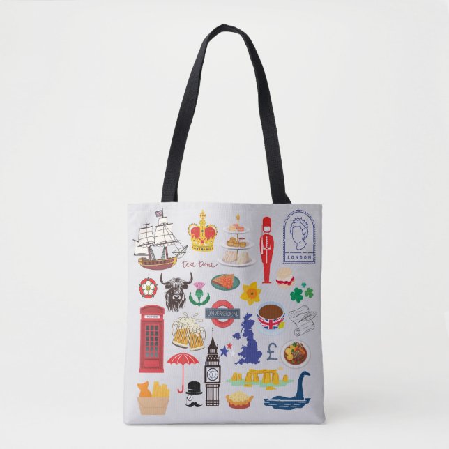 Tote Bag Symboles britanniques (Devant)