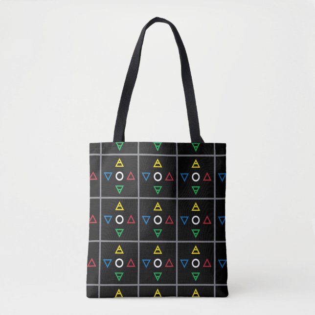 Tote Bag Symboles d'alchimie Motif Terre, air, feu, etc. (Devant)