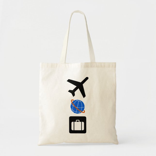 Tote Bag Symboles de voyage (Devant)