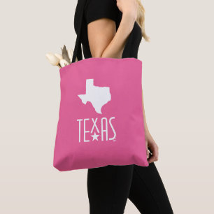 Tote Bag Symboles du Texas, état du Texas, rose