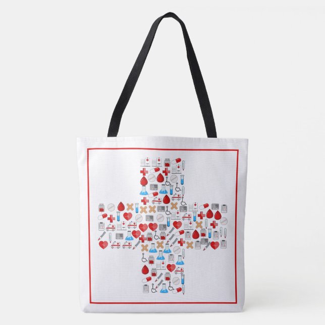 Tote Bag Symboles Médicales (Devant)