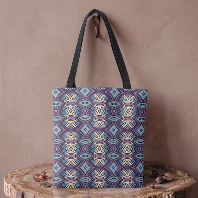 Tote Bag Symétrie diamant et ovale (Créateur téléchargé)