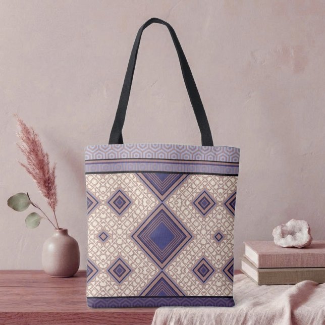 Tote Bag Symétrie violette (Créateur téléchargé)