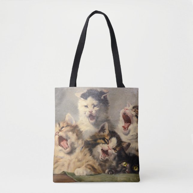 Tote Bag Symphonie de chatons par Julius Adam II (Devant)