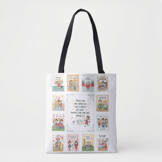 Tote Bag Symphonie de Doodle : La Mélodie des Bonnes Choses (Devant)