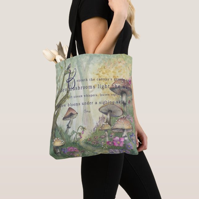 Tote Bag Symphonie des champignons dorés (De près)