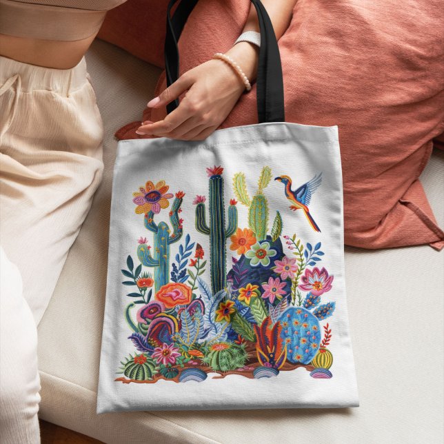 Tote Bag Symphonie florale en fleurs du désert (Créateur téléchargé)