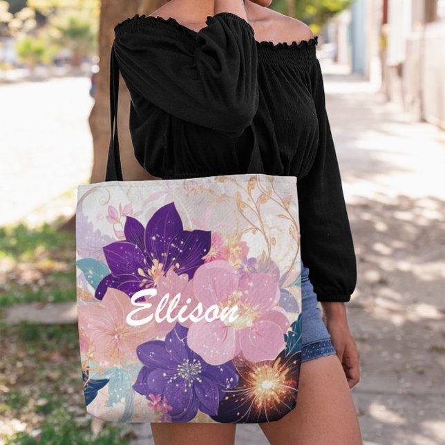 Tote Bag Symphonie florale opulente (Créateur téléchargé)