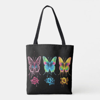 Tote Bag Symphonie Whimsical Butterfly : Couleurs vibrantes