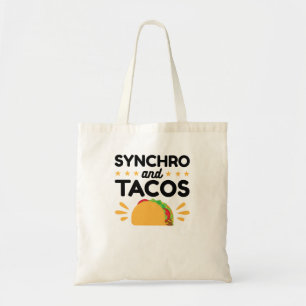 Tote Bag Synchronized Swimming Synchro and Tacos