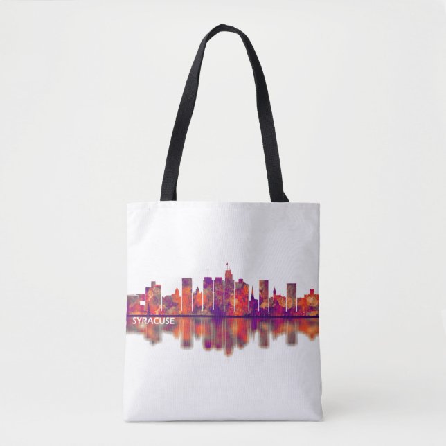 Tote Bag Syracuse USA Skyline (Devant)
