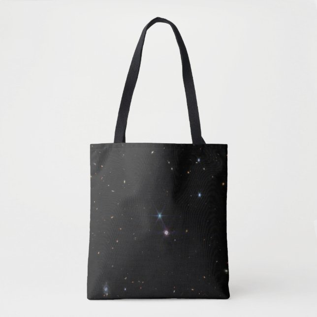 Tote Bag Système d'anneaux de Neptune centaines de galaxies (Devant)