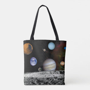 Tote Bag Système solaire Images du Voyager Montage Photos d