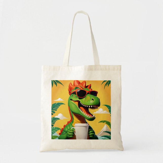 Tote Bag T-Rex Dinosaur Drôle (Devant)