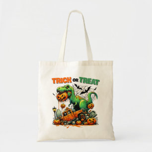 Tote Bag T-Rex Halloween Adventure Trick ou Treat Bag