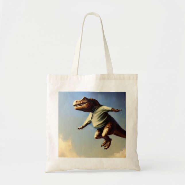 Tote Bag T Rex Jumping (Devant)