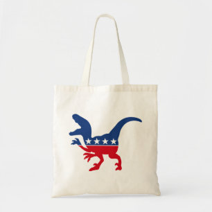 Tote Bag T-Rex patriotique anti-politique