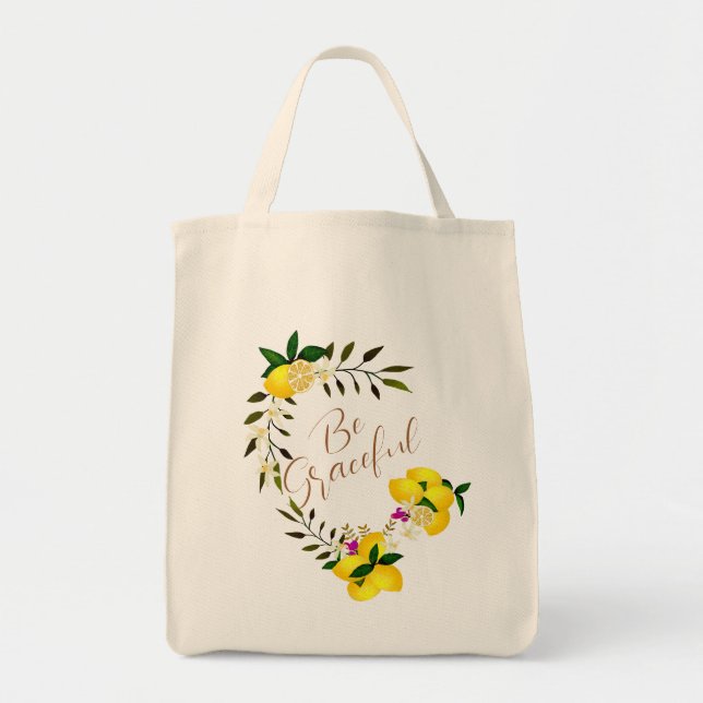 Tote Bag T-Shirt au citron (Devant)