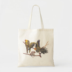 Tote Bag T-Shirt Audubon Carolina Parakeet Trio