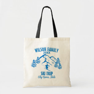 Tote Bag T-shirt basique pour homme pour un voyage de ski e